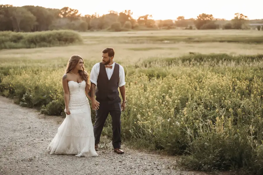 Golden hour on the big day