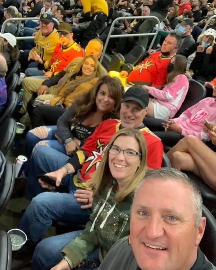 Golden Knights game with the crew